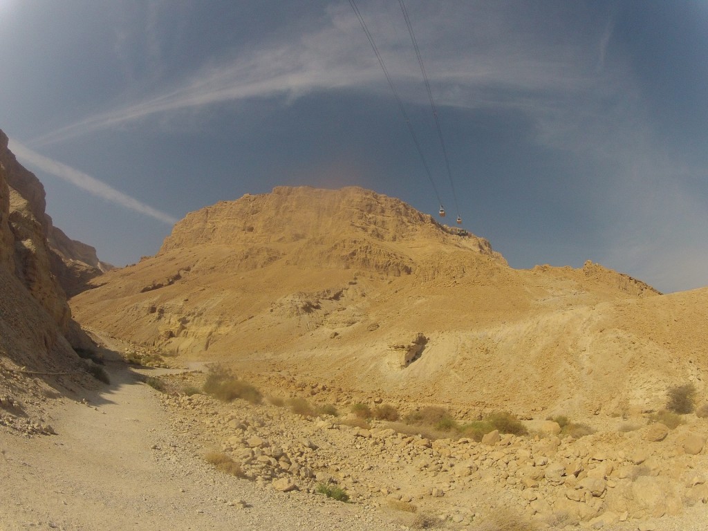 Kelias į Masada tvirtovę.